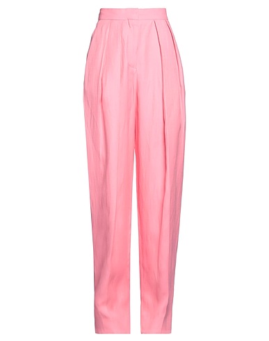 STELLA McCARTNEY Casual trouser Pink 69% Viscose, 31% Linen