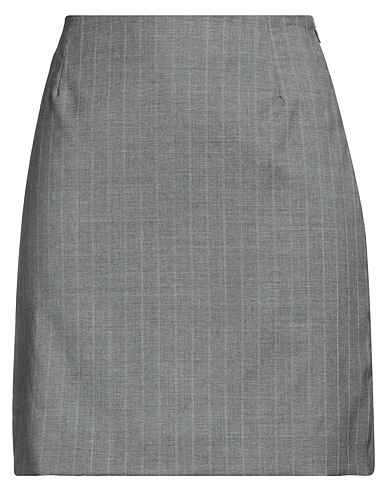 LARDINI Mini skirt Grey 100% Wool