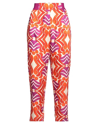 HANITA Casual pants Mauve 65% Acetate, 35% Viscose, Polyester