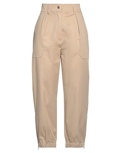 TRUE ROYAL Casual pants Beige 97% Cotton, 3% Elastane