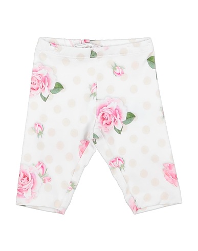 MONNALISA Leggings White 90% Cotton, 10% Elastane