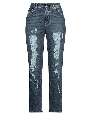 DOLCE&GABBANA Denim trousers Blue 98% Cotton, 2% Elastane