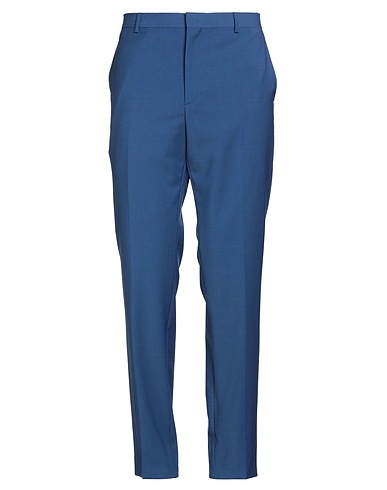 CALVIN KLEIN Casual trouser Blue 55% Wool, 41% Polyester, 4% Elastane