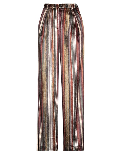 MANILA GRACE Casual pants Burgundy 100% Polyester