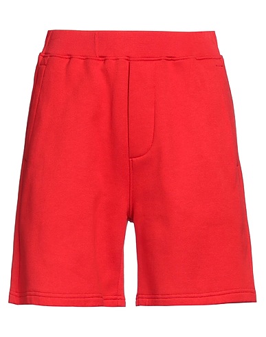 DSQUARED2 Shorts & Bermuda Red 100% Cotton, Elastane