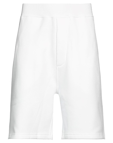 DSQUARED2 Pantalone felpa Bianco 100% Cotone, Elastan
