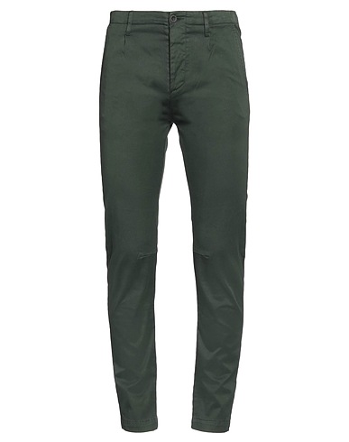 NOVEMB3R Chinos Verde scuro 97% Cotone, 3% Elastan