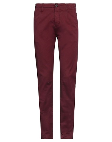NOVEMB3R Casual trouser Burgundy 97% Cotton, 3% Elastane
