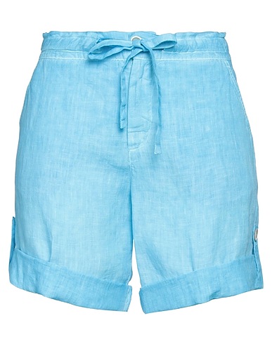 120% LINO Shorts & Bermuda Azure 100% Linen