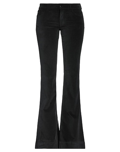RE_HASH Casual trouser Black 98% Cotton, 2% Elastane