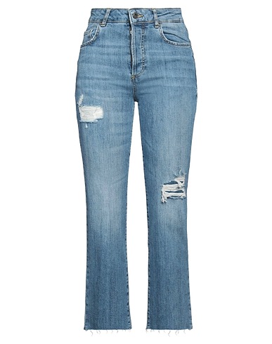 LIU •JO Denim trousers Blue 98% Cotton, 2% Elastane