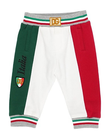 DOLCE&GABBANA Casual trouser White 100% Cotton, Polyester, Viscose, Elastane