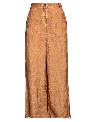 MASNADA Pantalone Cammello 81% Lino, 19% Viscosa