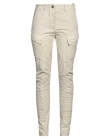 MASNADA Casual pants Off white 98% Cotton, 2% Elastane
