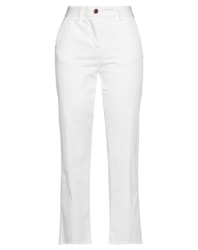 WHITE SAND Pantalone Avorio 97% Cotone, 3% Elastan