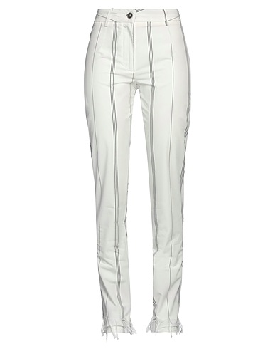 MASNADA Pantalone Bianco 100% Cotone