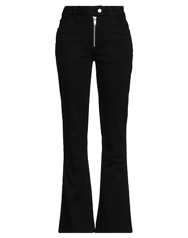 COURRÈGES Denim pants Black 98% Cotton, 2% Elastane
