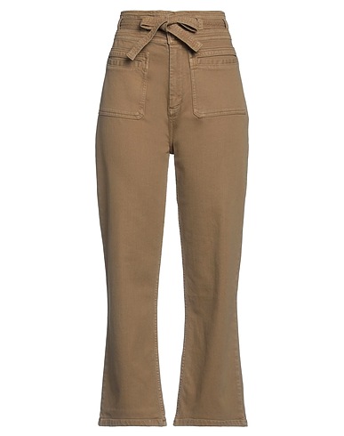 MASSCOB Denim pants Camel 93% Cotton, 7% Elastane