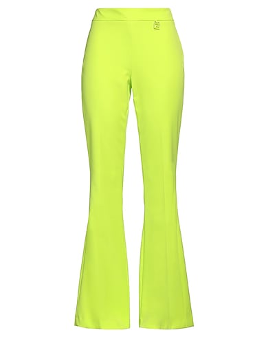 GAëLLE Paris Flared pant VERDE LIME 88% Polyester, 12% Elastane