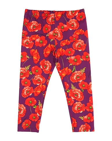DOLCE&GABBANA Leggings Purple 88% Cotton, 12% Elastane