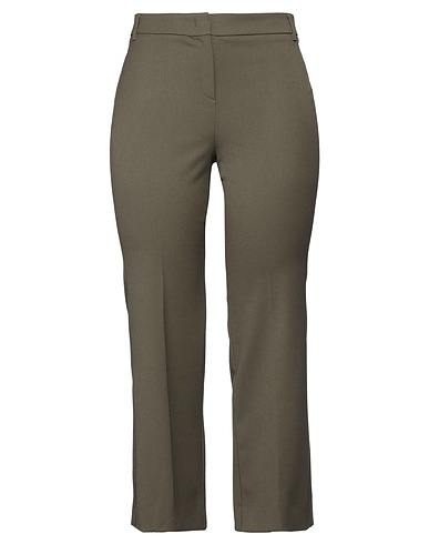 I BLUES Casual pants Military green 68% Polyester, 29% Viscose, 3% Elastane