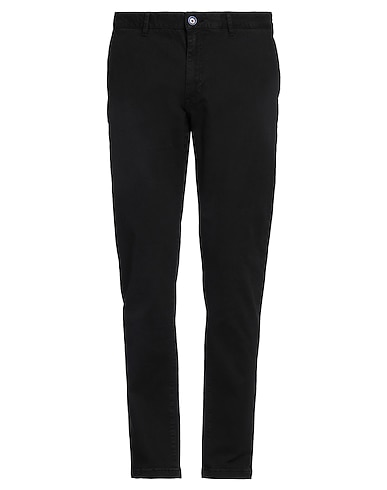 FRED MELLO Casual trouser Black 98% Cotton, 2% Elastane