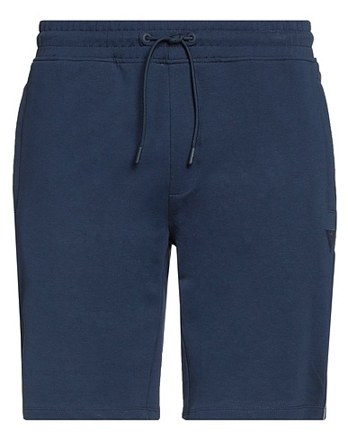 GUESS Shorts & Bermuda Navy blue 95% Cotton, 5% Elastane