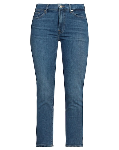7 FOR ALL MANKIND Skinny Jeans BLU 92% Cotton, 6% Elastomultiester, 2% Elastane