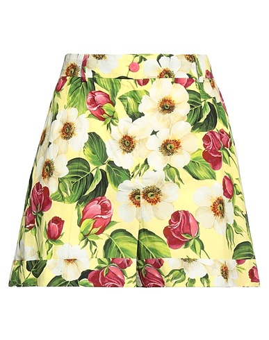DOLCE&GABBANA Shorts & Bermuda Yellow 100% Cotton