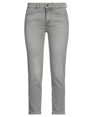 7 FOR ALL MANKIND Denim pants Grey 80% Cotton, 15% Lyocell, 3% Elastomultiester, 2% Elastane