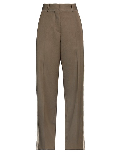 PALM ANGELS Casual trouser Military green 55% Polyester, 45% Virgin Wool