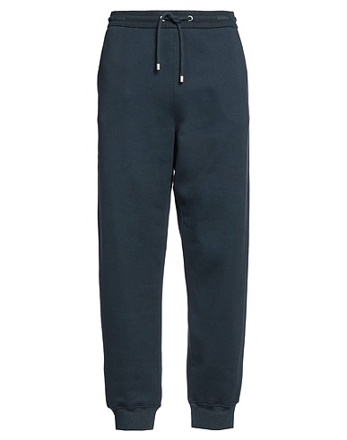 GIORGIO ARMANI Casual trouser Navy blue 93% Cotton, 7% Cashmere, Synthetic fibers