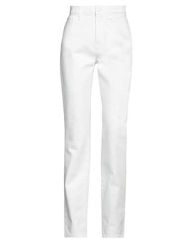 RAF SIMONS Denim pants White 100% Cotton