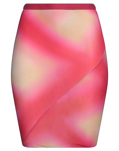 RICK OWENS Minirock Magenta 92% Cupro, 8% Elastan