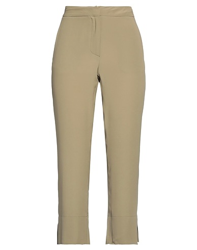 SEMICOUTURE Casual trouser Military green 65% Acetate, 35% Silk