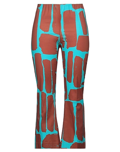 LIVIANA CONTI Casual trouser Brown 68% Cotton, 28% Polyamide, 4% Elastane