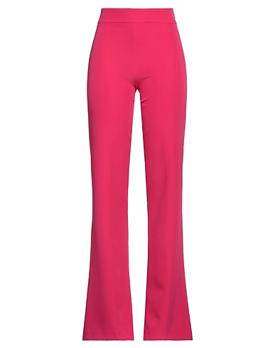 MARIUCCIA Casual pants Fuchsia 89% Polyester, 11% Elastane