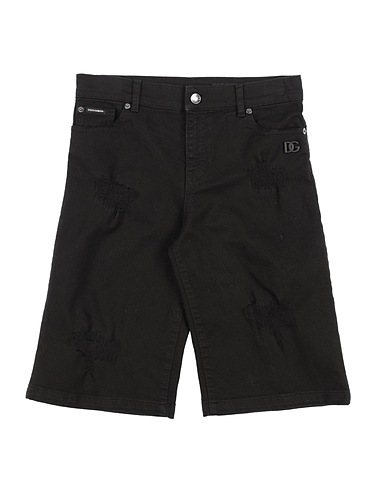 DOLCE&GABBANA Denim shorts Black 98% Cotton, 2% Elastane