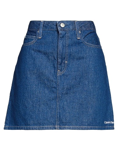CALVIN KLEIN JEANS デニムスカート ブルー コットン 100%