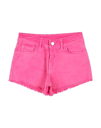BYBLOS Denim shorts Fuchsia 97% Cotton, 3% Elastane