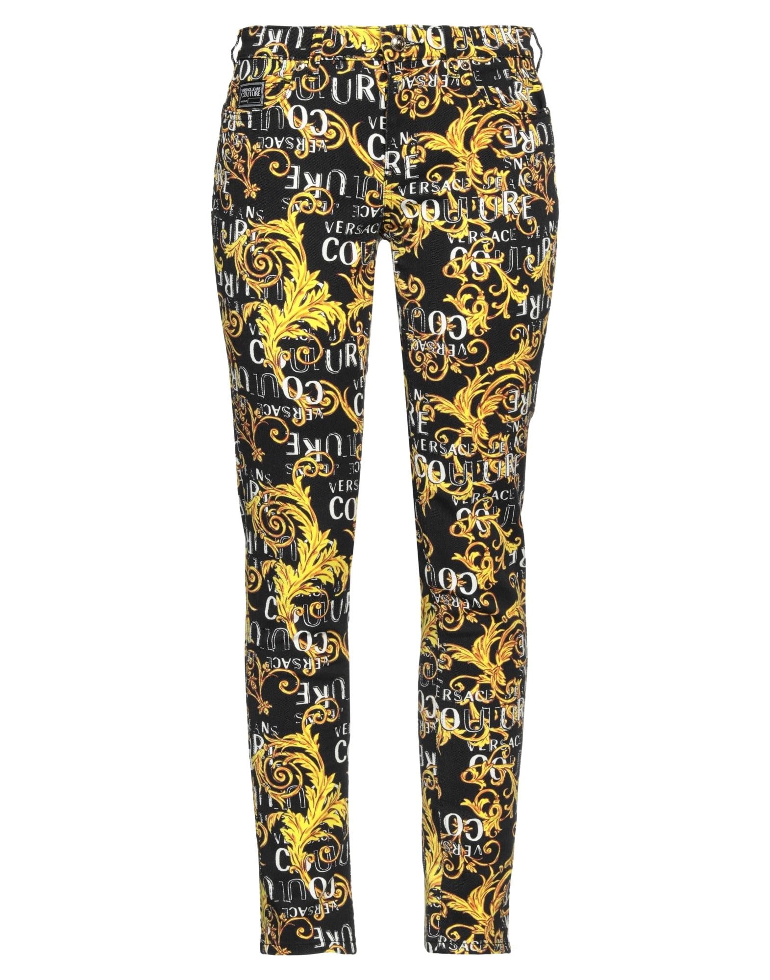 VERSACE JEANS COUTURE | Black Women's Denim Pants | YOOX