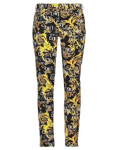 VERSACE JEANS COUTURE Casual trouser Black 97% Cotton, 3% Elastane