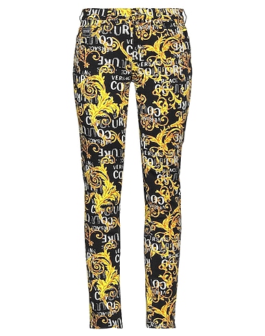 VERSACE JEANS COUTURE Casual pants NERO 97% Cotton, 3% Elastane