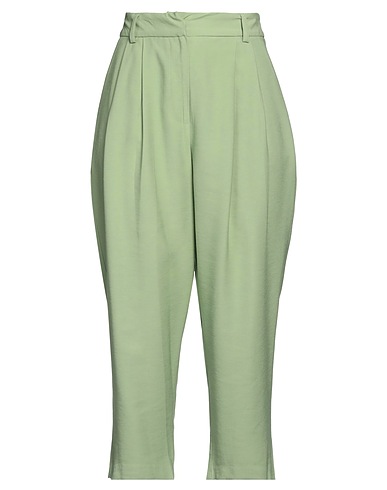 SILVIAN HEACH Casual pants Light green 90% Viscose, 10% Polyester