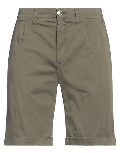 JACOB COHЁN Shorts & Bermuda Military green 97% Cotton, 3% Elastane