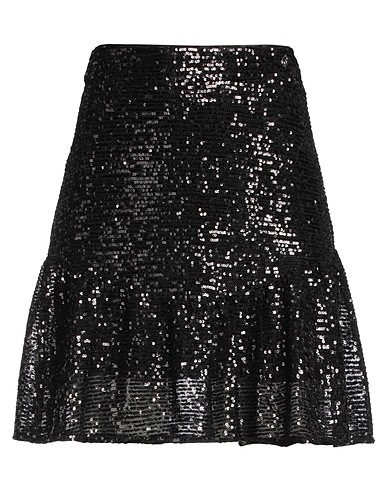 GUESS Minigonna Nero 97% Poliestere, 3% Elastan