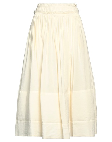 TORY BURCH Gonna midi Avorio 63% Cotone, 37% Lino