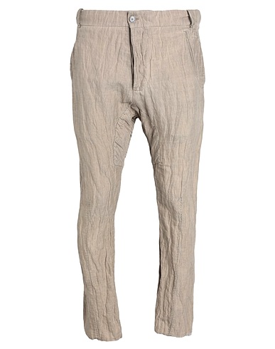 MASNADA Pantalone Beige 75% Cotone, 18% Lino, 7% Metallo