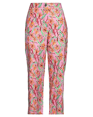 I BLUES Casual trouser Fuchsia 52% Cotton, 48% Linen