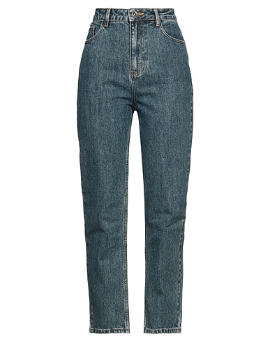 SELF-PORTRAIT Denim trousers Blue 100% Cotton